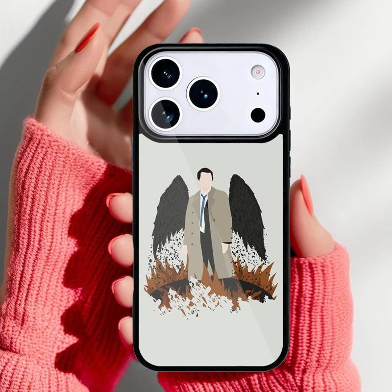 Castiel Angel of the Lord Supernatural Phone Case for iPhone 17 16 15 14 13 Pro Max Back Cover for 12 11 Pro Coque