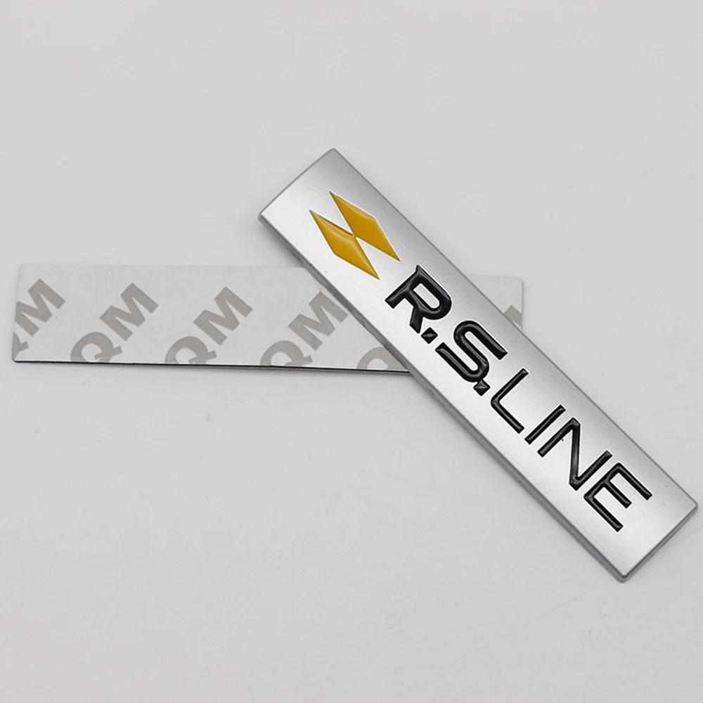 3d Metal Letters Logo RS Line Sticker Car Rear Trunk Badge Label For Car RS Line Emblem Decal Accessories