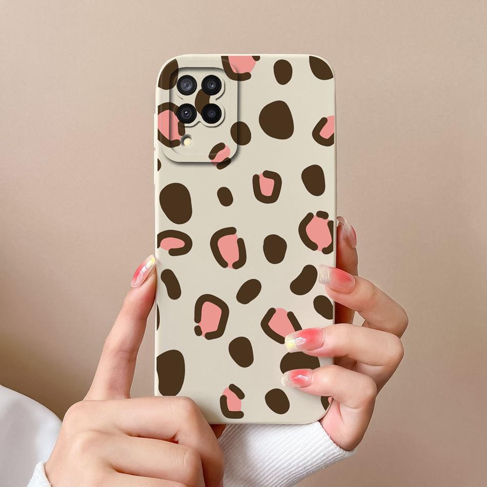 For Samsung Galaxy A12 M12 F12 Phone Case Cartoon Liquid Silicone Full Protection Anti Drop Cover For Samsung A 12 M 12 Bumper