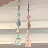 Transparent Keychain Cute Wind Chime Pendant Keyring Mobile Phone Lanyard Kawaii Bag Decorative Accessories Home Decorations