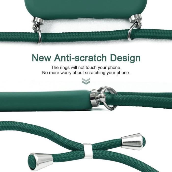 Coque de Protection - E.F.CONNECTION - pour iPhone 12 Pro - Souple - Anti-Rayure - Vert Nuit
