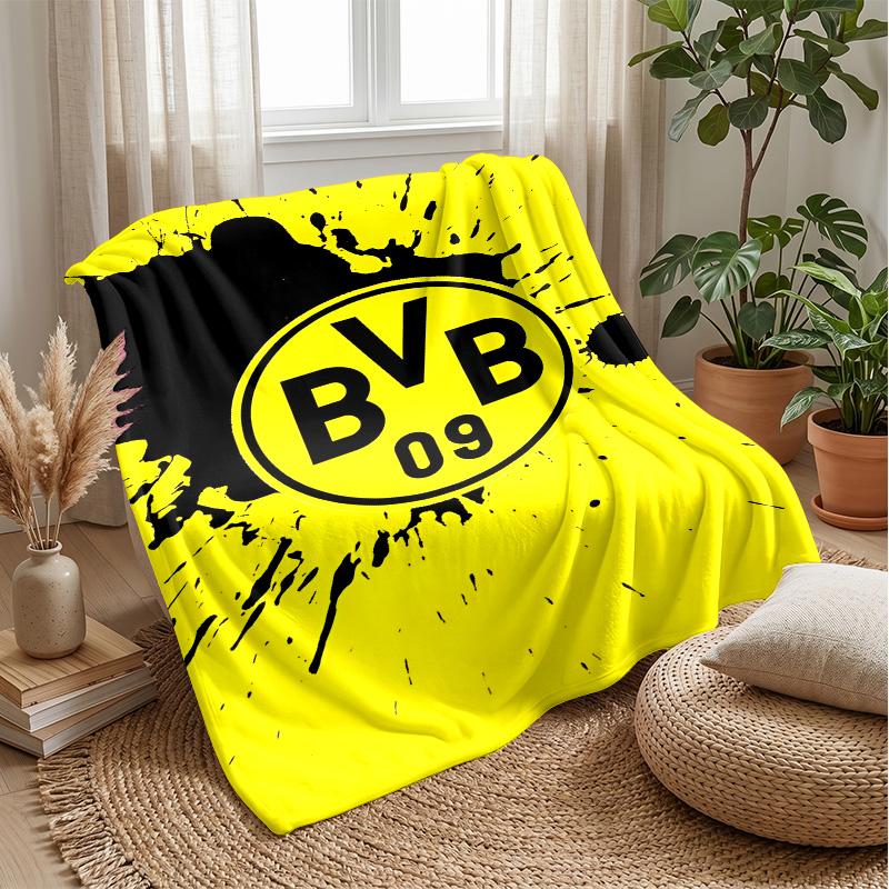 Borussia Dortmund Theme blanket Soft Flannel Fleece Blanket Warm Lightweight Throw Blanket for Home Sofa Bed