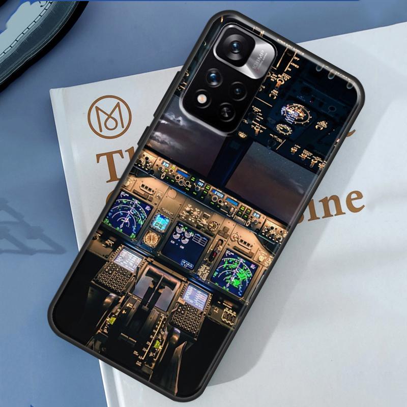 Flight Instruments Case For Xiaomi Redmi 13C 10C 12C 14C Redmi Note 14 13 Pro 12 11 9 10 9S 10S 11S 12S Cover