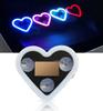 Car LED Ambient Light Heart Shape Solar Charging USB Type-C