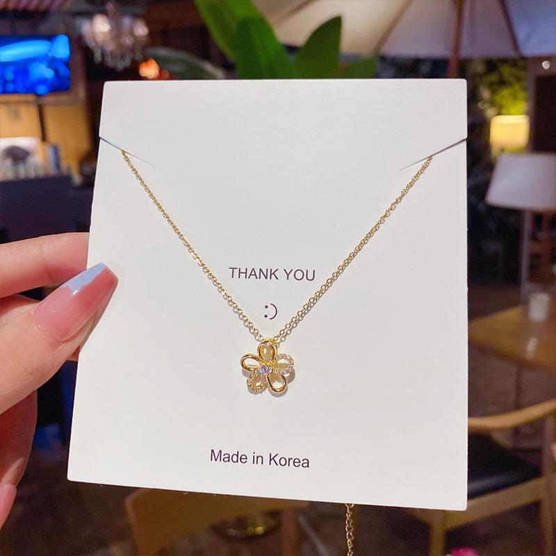 

Минималистичное ожерелье на ключицу: Роскошная подвеска из титановой стали с настоящим золотым покрытием для женщин в японском и корейском стиле