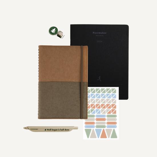 Small stationery half diary 2024 package 3 types, choose 1, a popular phrase in Korea