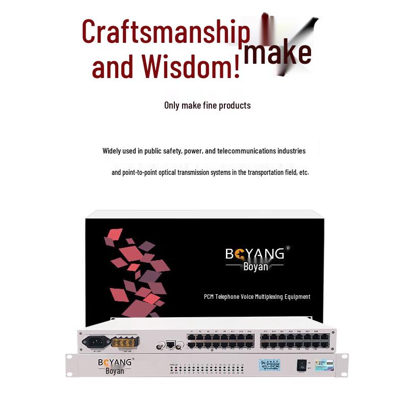 Boyang E1 To 6-Channel Phone + 24-Channel Magneto PCM Multiplexer