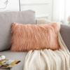 45/50cm Cushion Cover Modern Simple Soft Fluffy Pure White Plush Pillow Home Cushion Artificial Imitation Wool Pillow Cover
