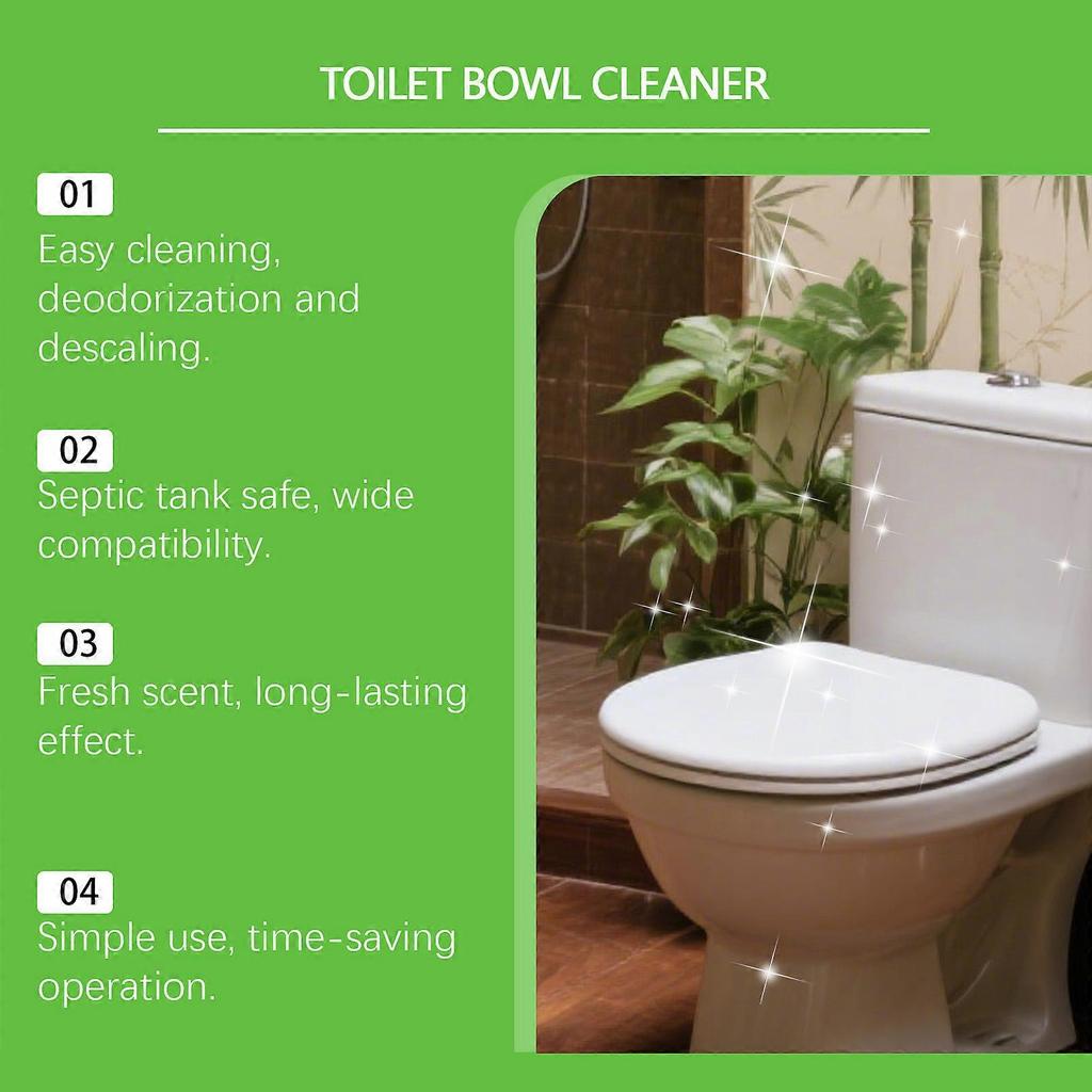 12 PIECES Toilet Cleaning Sheets - Everyday Household Toilet Cleaning, Deodorizing, Removing Scale, Easily Cleans Stubborn Stains, Mint Scent