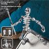 Mini Medieval Skeleton Figurines Small Halloween Skeleton For Home Table Decor Party Outdoor Graveyard Haunted House Accessories