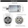 Motor RS550 21V 28000RPM Elektrický řezací motor pro malé a vratné pily s 8,2mm převodem pro každodenní příležitostné použití