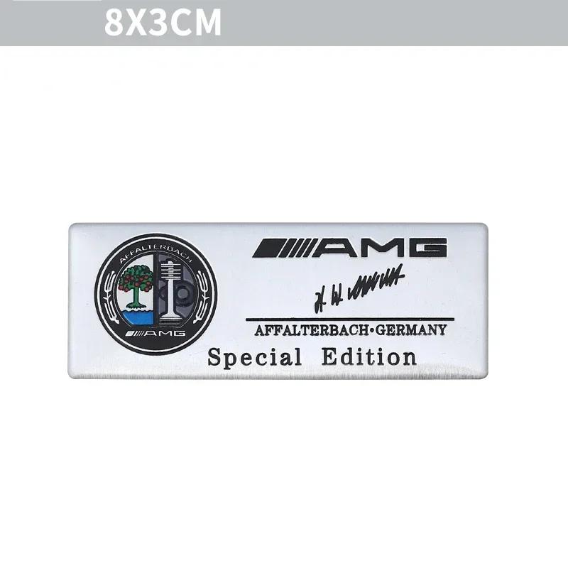 CDS1 2025 Hot New 3D Aluminum Car Body Trunk Decor Sticker Auto Refit Accessorie For Mercedes Benz AMG A B G S Class W211 W124 W128 W