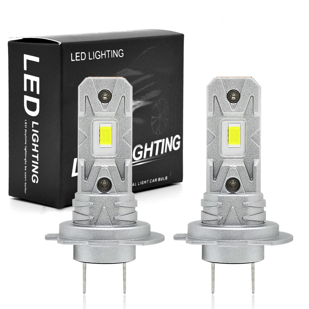 H7 LED Bulb Headlight Kit Mini Wireless for Car Headlamp Auto Diode Lamps H7 Led Turbo Automobile White 12V 6500K H7-2PCS