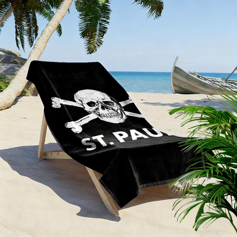 St. Asciugamano da Spiaggia Pauli FC Print, Asciugamano Grande Morbido ad Asciugatura Rapida per Spiaggia Campeggio Nuoto