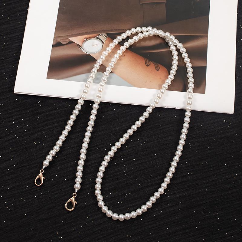 Handmade Beaded Phone Case with Pearl Necklace Lanyard & Crossbody Chain