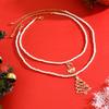 Christmas Necklace Geometric Metal Candy Tree Pendant For Women