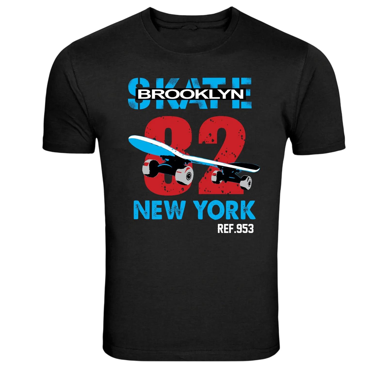 Skate Brooklyn 82 New York Skateboard Graphic T-Shirt S