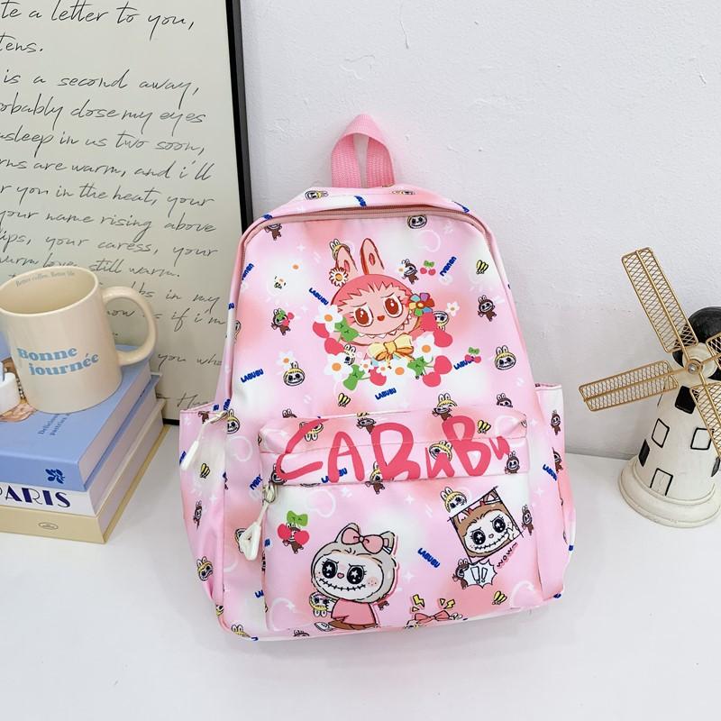 

Cartoon Animation Boys And Girls Backpack Kindergarten Elementary School Bag Large Capacity Children S Backpack Tide розовый