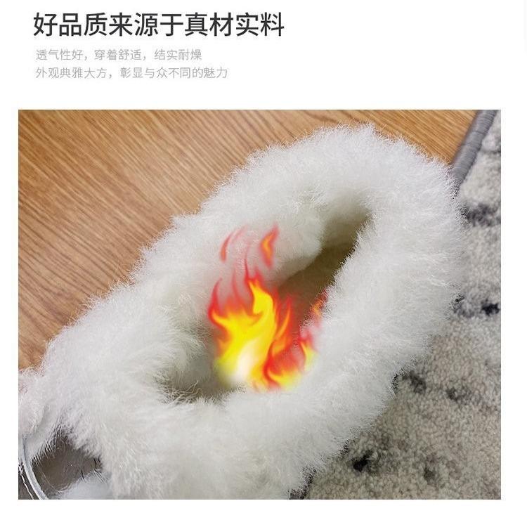 Autumn and Winter Women's Flat-bottomed Overflowing Locomotive Casual Casual Boots Mini Boots Comfortable Buckle Snow Boots