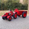 Neu 1: 18 Großer Retro Traktor Landwirtschaftlicher Anhänger Legierung Auto Modell Simulation Metall Sammlerstück Dekoration Geburtstagsgeschenk Spielzeugauto