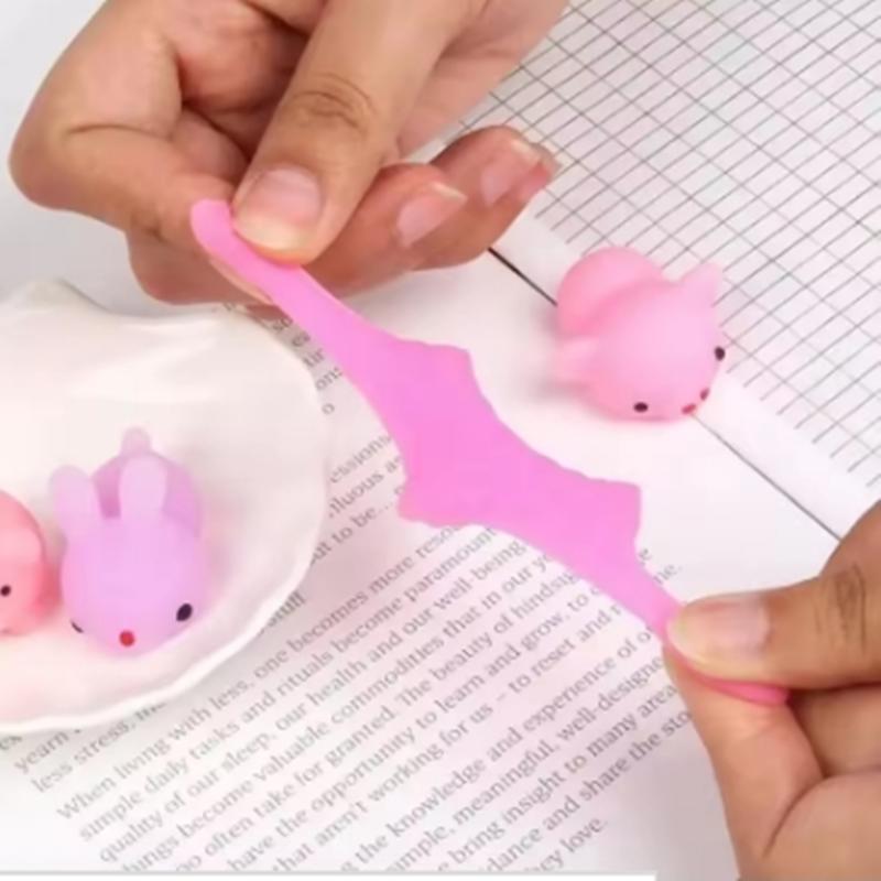 50pcs Cute Animals Vent and Relieve Stress with Toys and Small Gifts Soft Rubber Animal Pinching