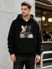 2026 New Unisex Casual Versatile Style Fashionable Sports Hoodie with  Fantasy Dragon and Flower Print Design - Casual Pullover with Kangaroo Pocket, 