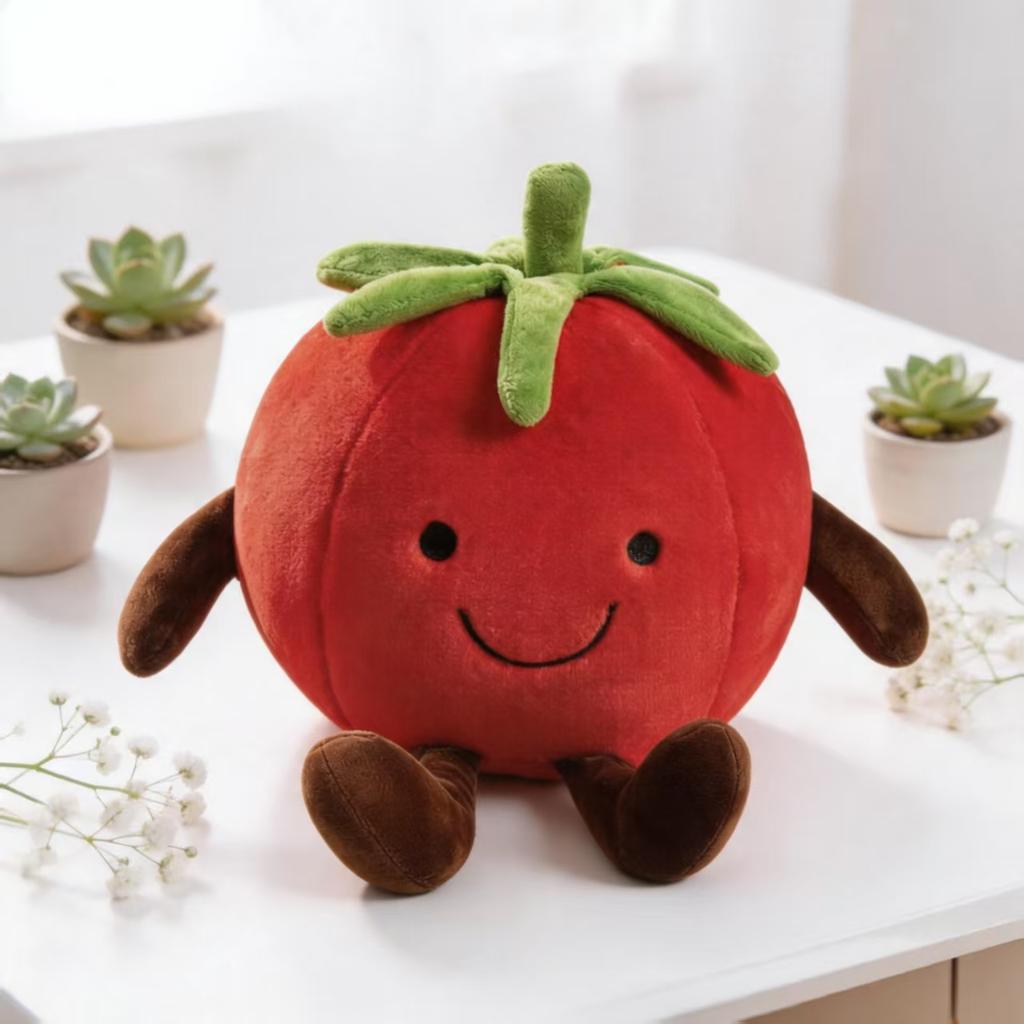 35cm Cute Mushroom Vegetable Plush Toy,Soft Carrot Broccoli Onion Corn Pumpkin Stuffed Pillow,Kawaii Plant Dolls Gifts for Kids