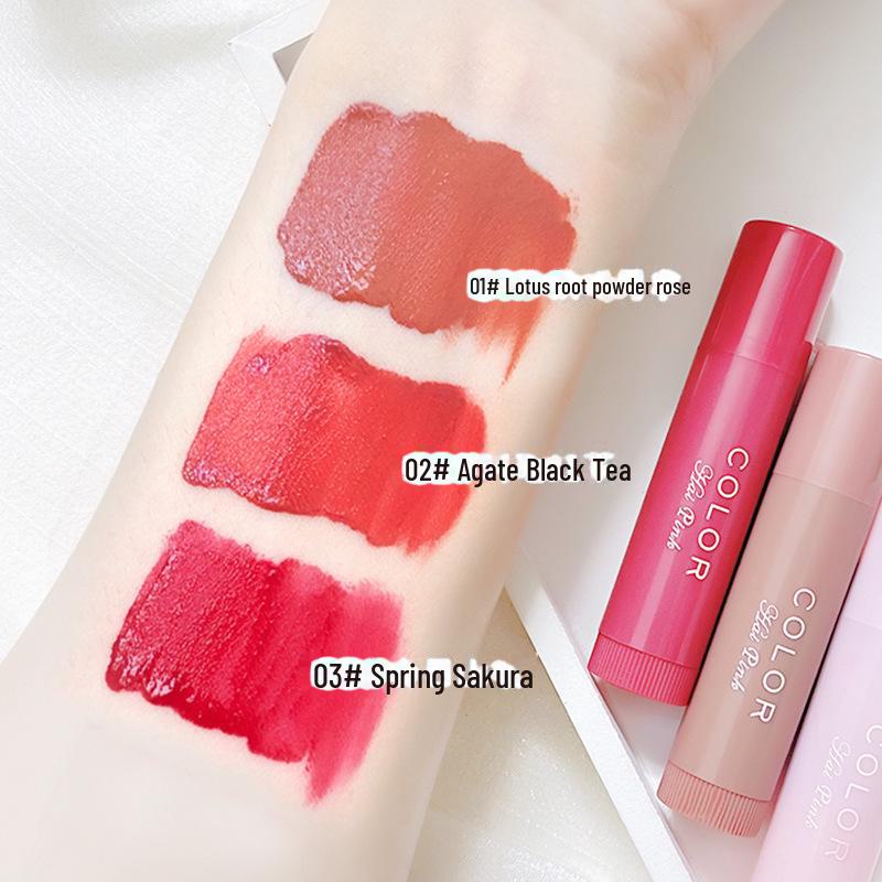HAIPINK 3er-Pack farbiger Lippenbalsam: Spendet Feuchtigkeit, reduziert Lippenfältchen, verhindert Rissbildung