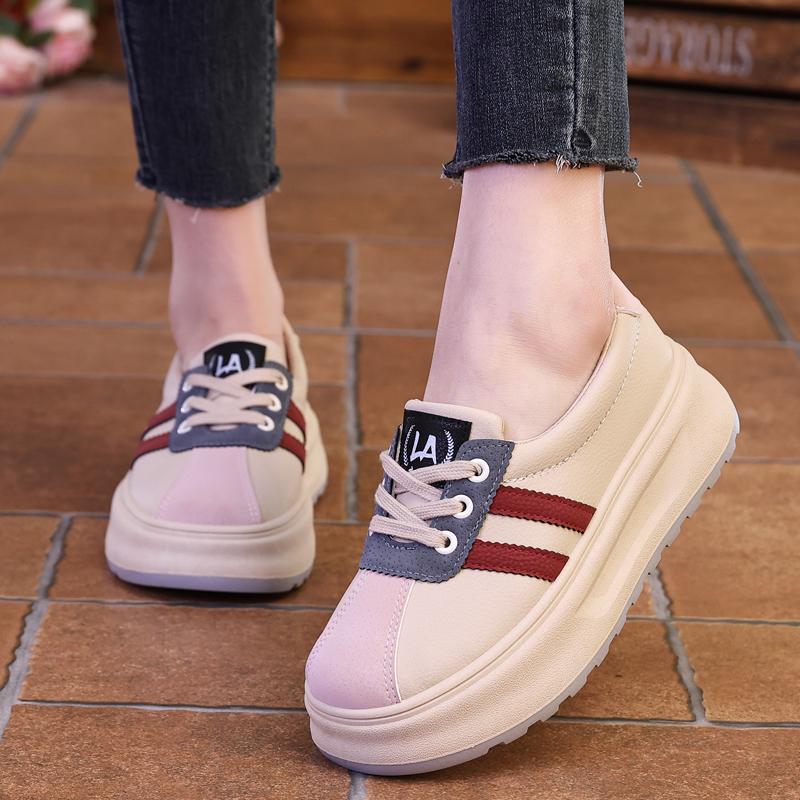 Women Sneakers Summer Spring Breathable Students Casual Sport Shoes for Girl Flat PU Leather White Shoes Vulcanize Desginer 2025