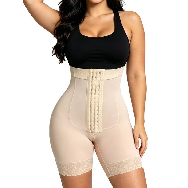 Damen Straps Taille Raffung Eng Atmungsaktiv Einteiler Körperformend Bodysuit