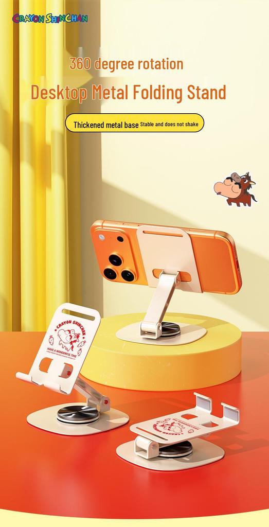 Shin-chan New Year Mini Metal 360° Rotating Phone Holder