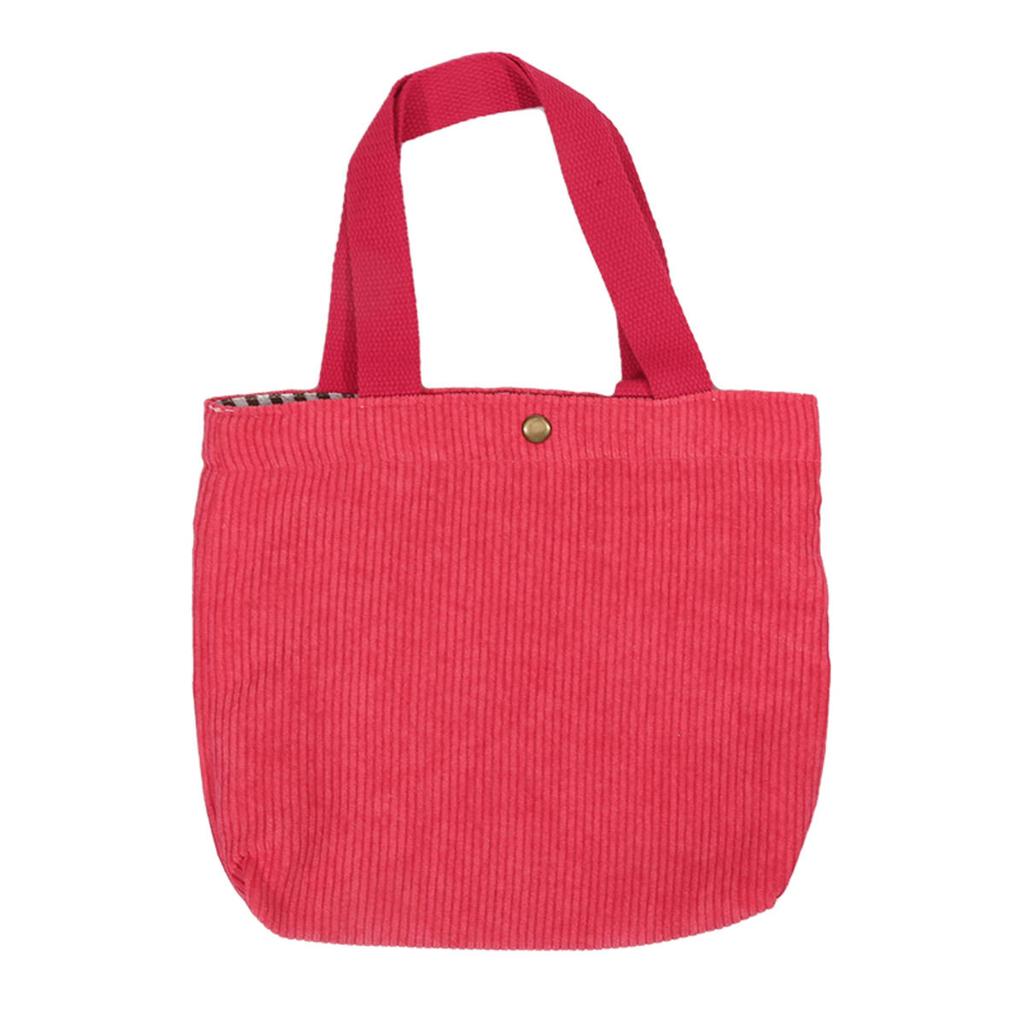 Women's Shoulder Shopper Bag Solid Color Daily Commuter Food Container Storage Bags Stripe Tote Handbags Simple Lunch Bag