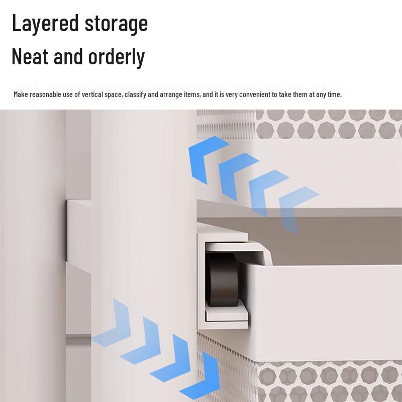 Narrow Gap Multi-Layer Kitchen Storage Cart