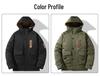 2025 Winter Extra Large Men's Japanese-Style Hooded Cotton Workwear Jacket - Trendy Mid-Length Casual Coat, Plus Size, Warm.
