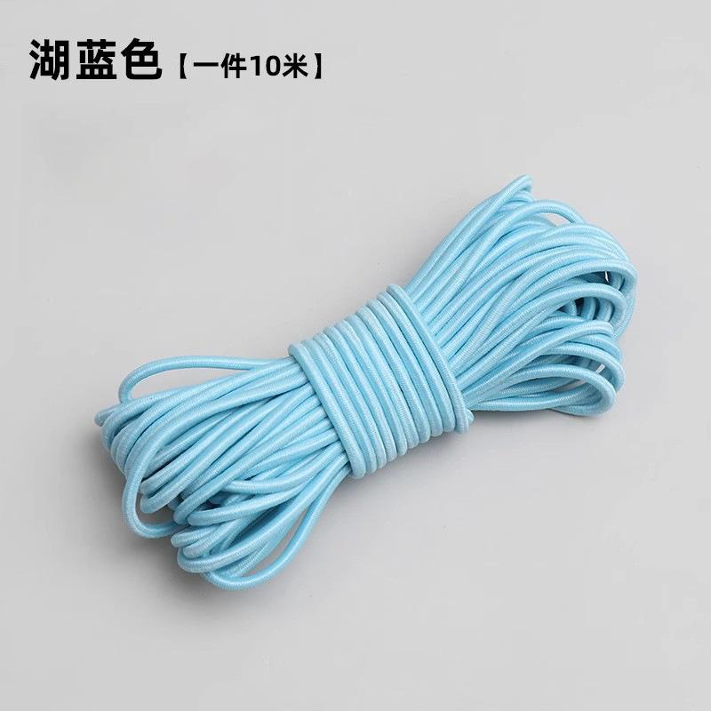 Hohe elastische elastische Seil langlebiges rundes elastisches Band rundes Gummiband Rinderband Seil elastisches Verstellseil elastisches Drahtseil dünn