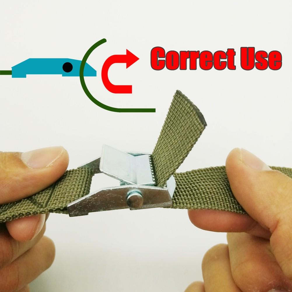 1M Lashing Strap With Buckle Nylon Quick Release Fr Cargo Tie Down Luggage Bag Adjustable Fastening Straps Fixing Tool