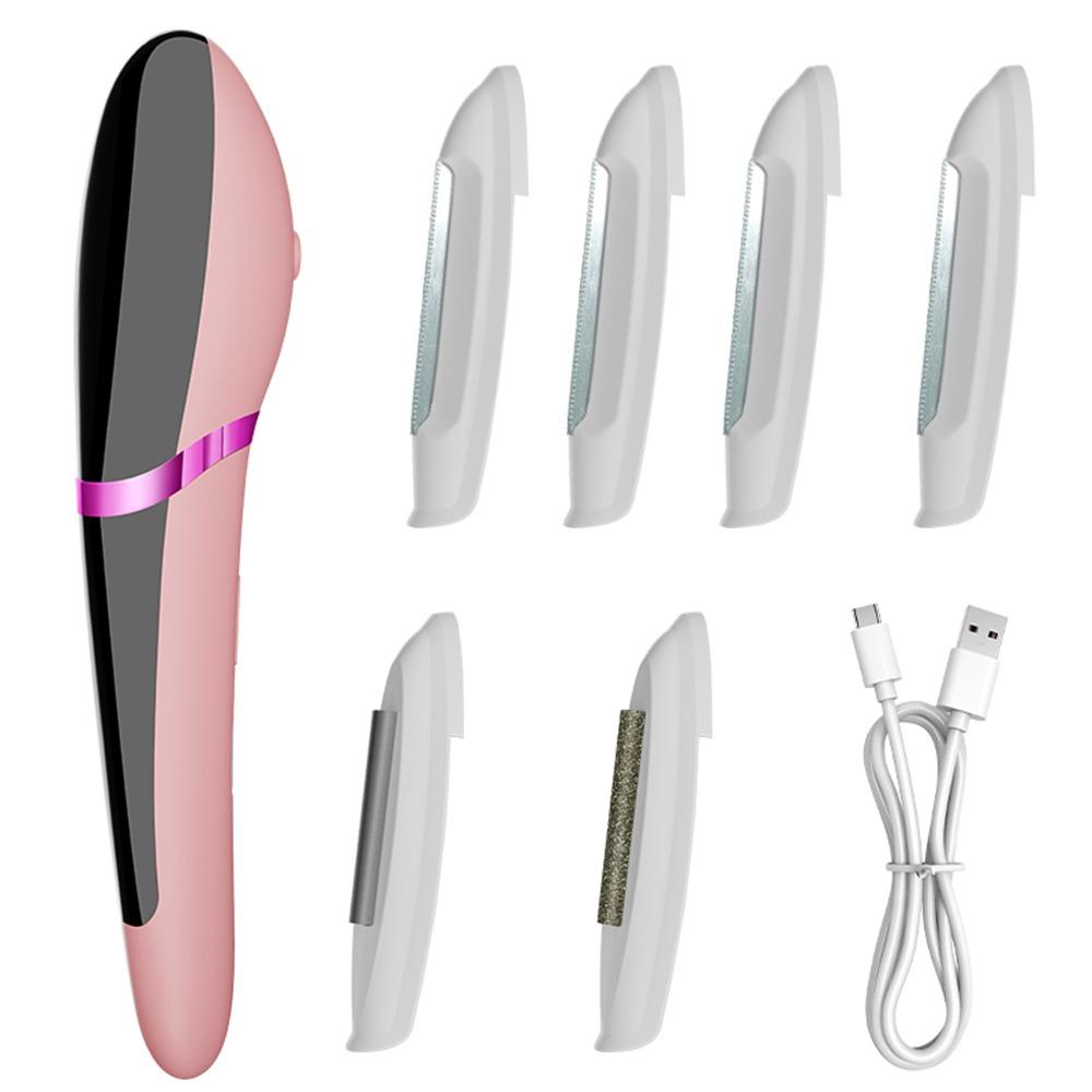 

3 Customizable Speeds Hair Removal Device 2-in-1 Design Dermaplane Razor Women s Hair Removal рожевий
