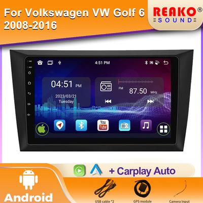 Radio samochodowe do Volkswagena VW Golfa 6 MK6 GTI 2008-2016 Bezprzewodowe Carplay Android Auto Radio samochodowe Multimedia 4G DSP 48EQ 2 Din