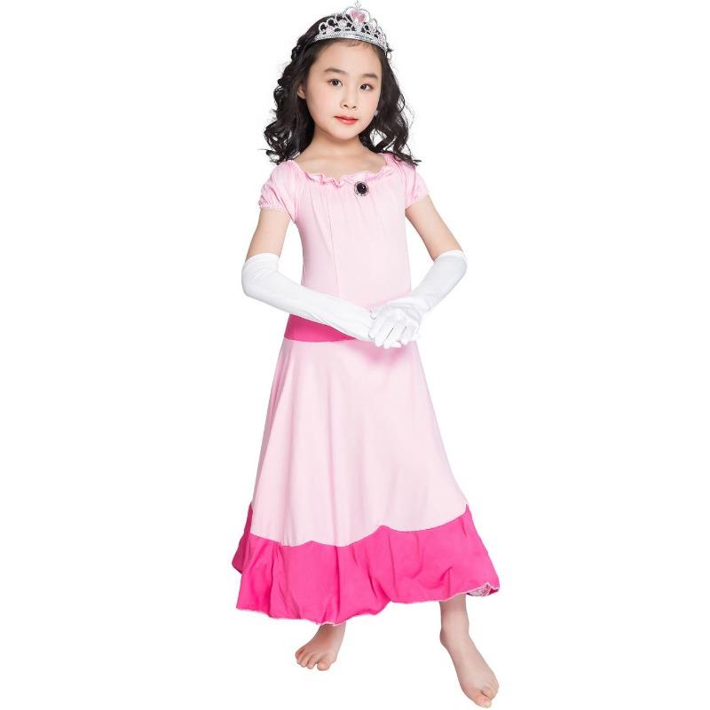 

M-XL День защиты детей Новая сценическая одежда Униформа, Костюм феи Белоснежки на Хэллоуин XL (140-150cm) розовый