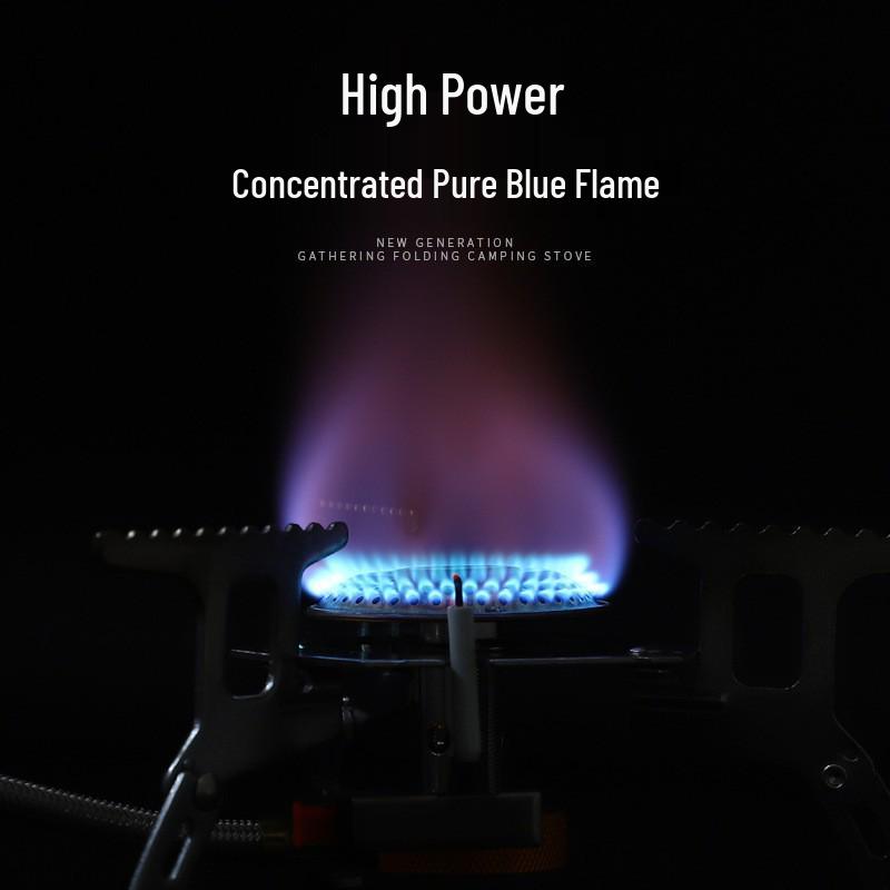 Portable Windproof Outdoor Picnic Stove, Thickened High-Quality Split Head, Ideal for Camping and Fishing.