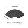 Fan-Shaped Striped Japanese Tableware: Irregular Sushi & Dessert Plate for Home or Hotel.