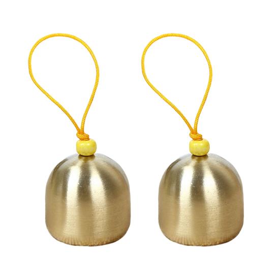 

2 шт. декоративные износостойкие долговечные колокольчики-подвески модные колокольчики-ошейники для домашних животных в подарок жёлтый