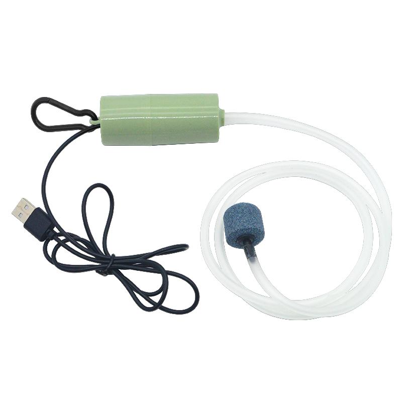 Akvarium oksygen luftpumpe fisketank USB Silent Air Kompressor Aerator Portable Mini Small Oxygenator Akvariumtilbehør 5v 1W