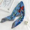 90*90cm Square Scarf Twill Cotton Feeling Women Head Shawls And Wraps Luxury Print Neck Scarves Hijab Bandana Pashmina