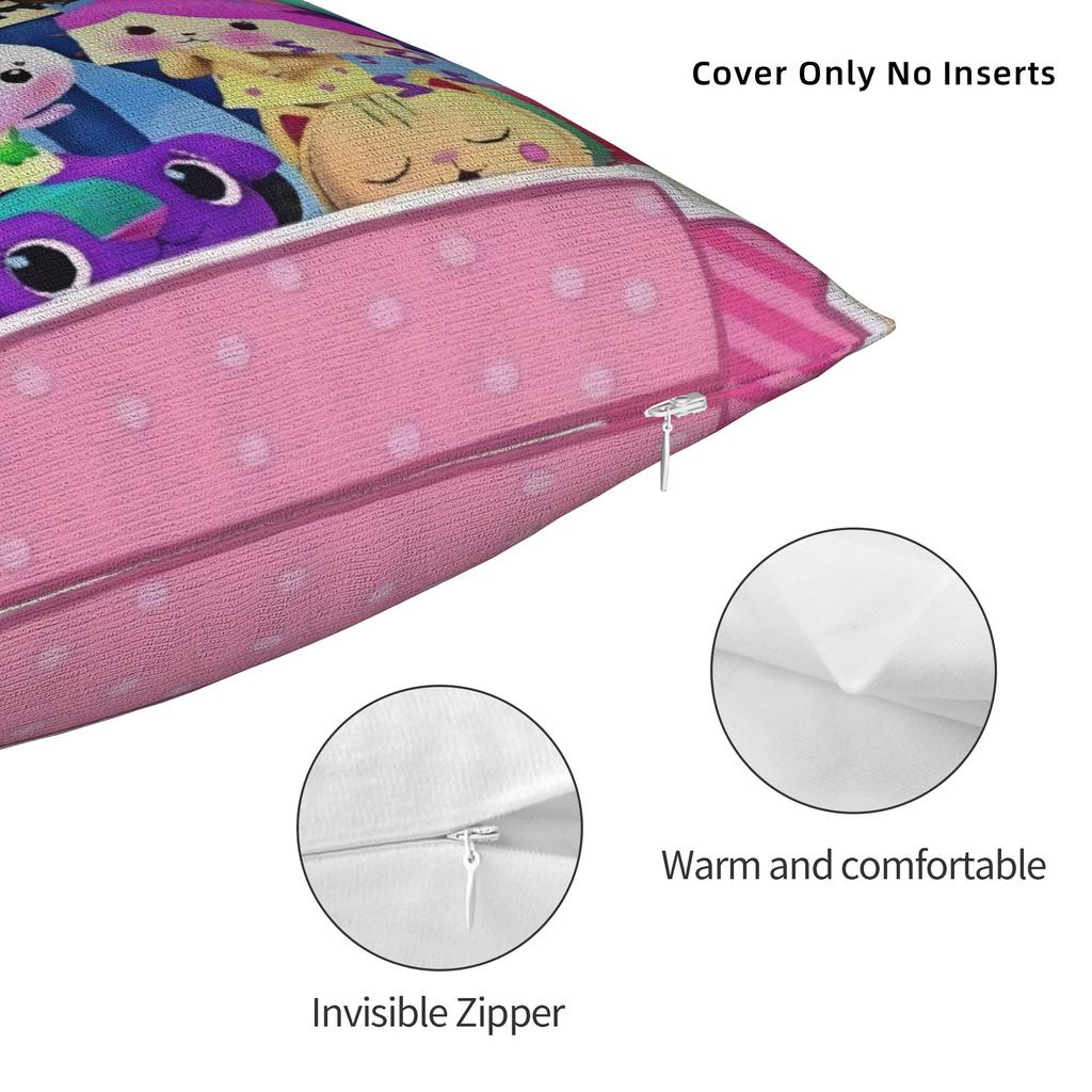 Decorative Pillow Covers G-Gabbys Girl Dollhouse Merch Living Room  Throw Pillow Case Cover Square Multi Size
