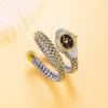 Fashion Women Snake Shape Quartz Watches Weave Design Steel Strap Luxury Rhinestone Dial Wristwatch Girls Clock Reloj Mujer