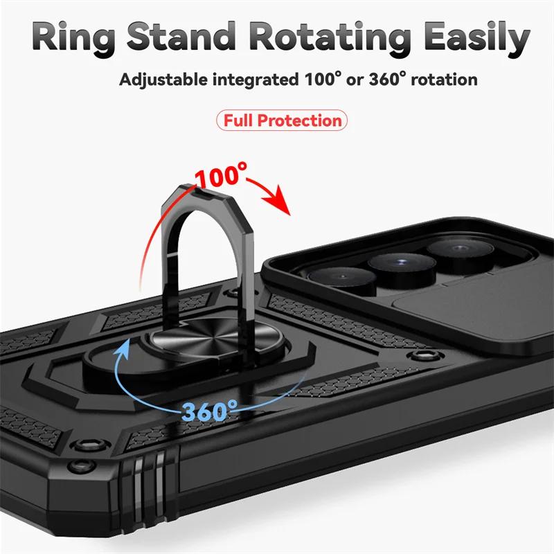 Armor Shockproof Case for Samsung Galaxy S26 S25 S24 S23 FE S22 S21 S20 Ultra Plus S25 Edge Cover Lens Protection Holder Coque