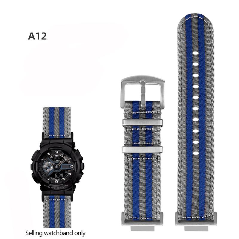 Nylonowy Pasek do Zegarka Canvas Dla GSHOCK Casio DW5600 DW-5600 GA110 GA100 GA120 GM2100 GA2100 GA2110 Zmodyfikowany Pasek Sportowy Pasek