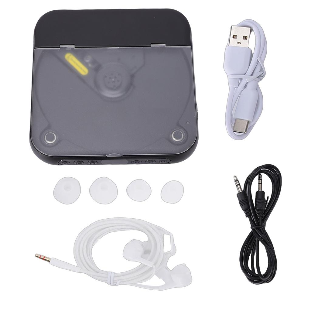 Portable CD Player with Dual Stereo Speakers Bluetooth 5.3 Rechargeable Headphones LCD for Home Car Outdoor Support CD AUX USB