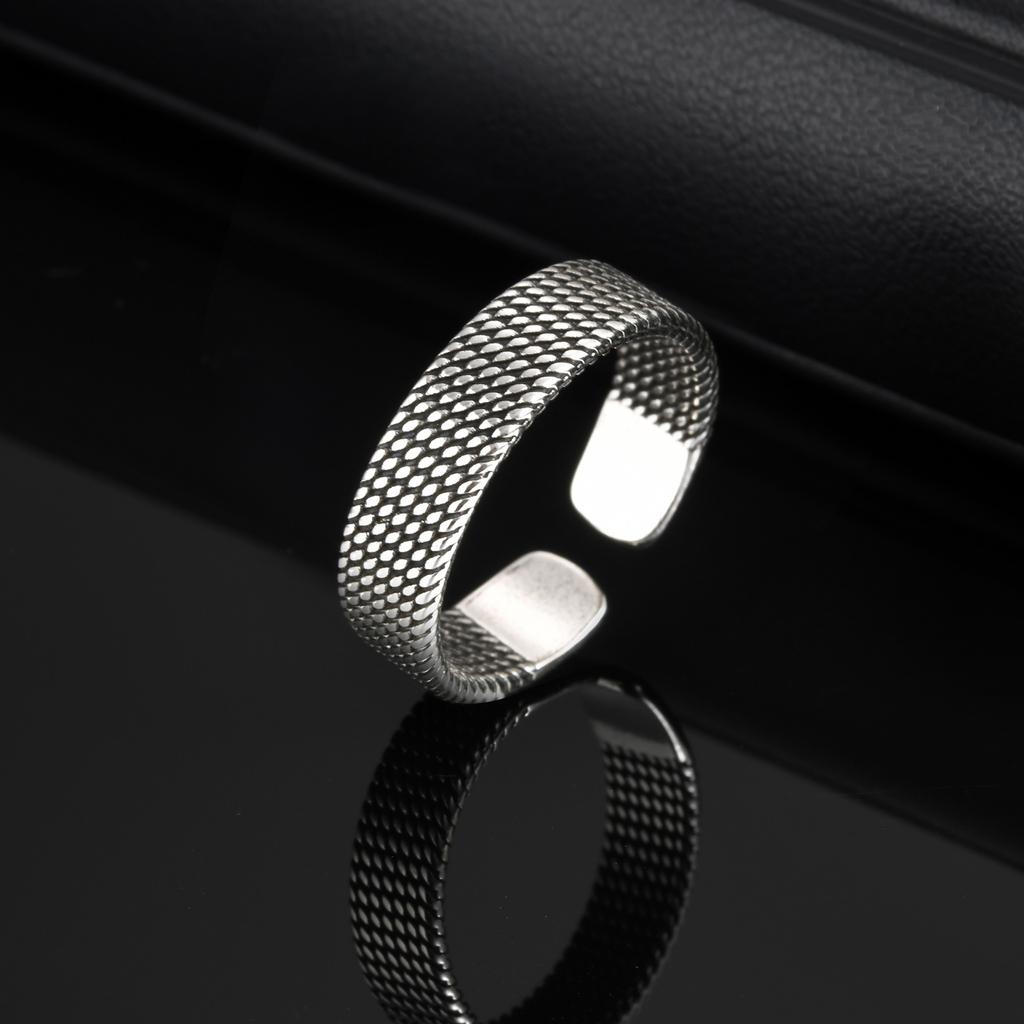 Vintage Men's Ring,Simple Open Ring Lines Index Finger Ring,Free Ring Jewelry Gifts